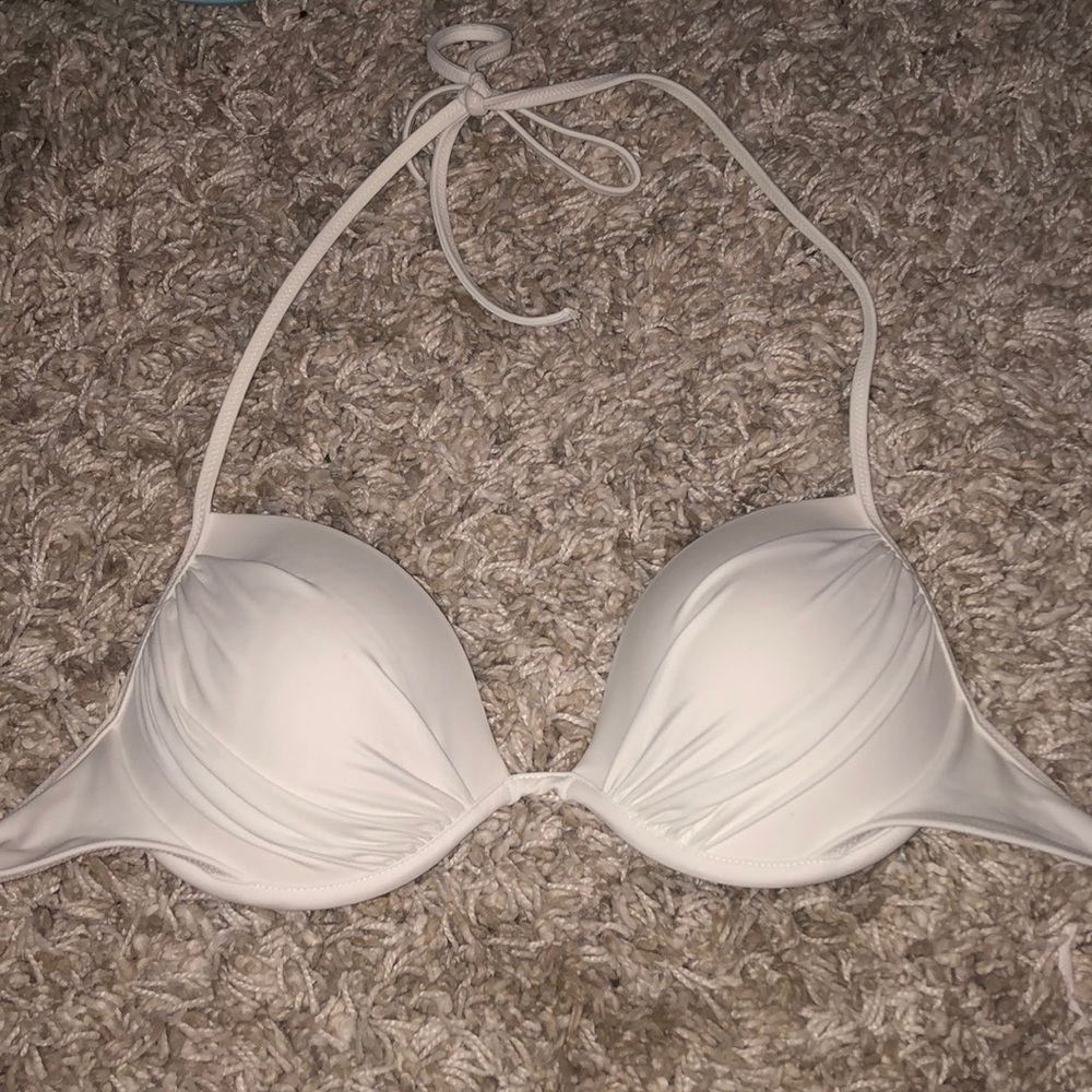 white swim suit top